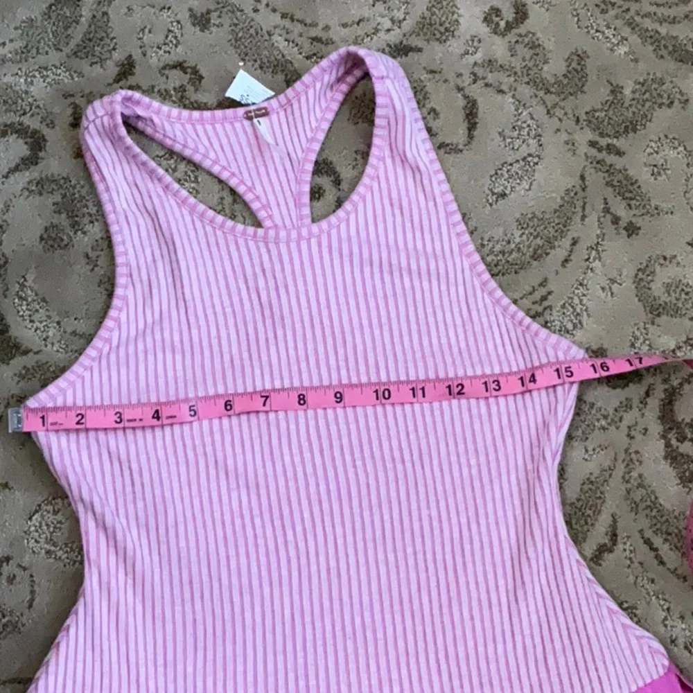 Pink racerback tank maxi Dress - Picture 7 of 9